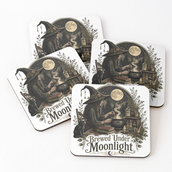 Item preview, Brewed Under Moonlight The Apothecary at Work designed and sold by OliviaHayesArt.
