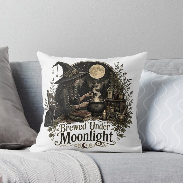 Item preview, Brewed Under Moonlight The Apothecary at Work designed and sold by OliviaHayesArt.