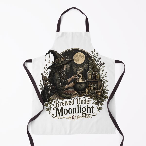 Item preview, Brewed Under Moonlight The Apothecary at Work designed and sold by OliviaHayesArt.