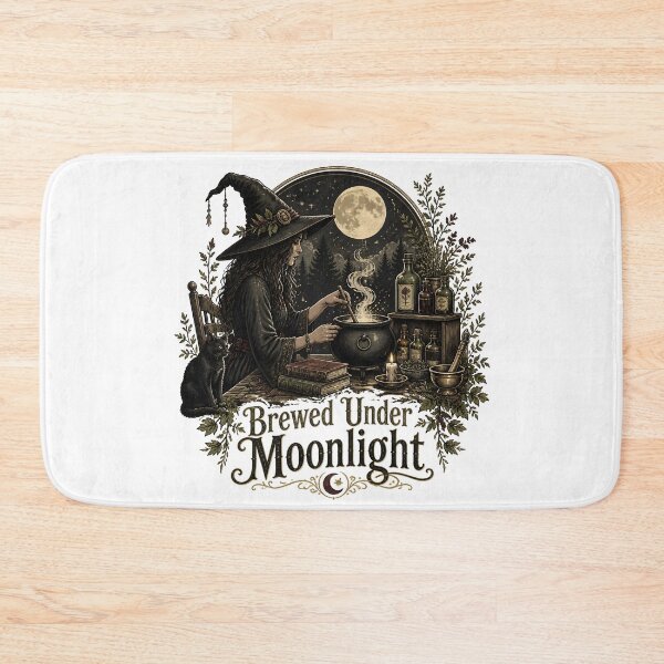 Item preview, Brewed Under Moonlight The Apothecary at Work designed and sold by OliviaHayesArt.