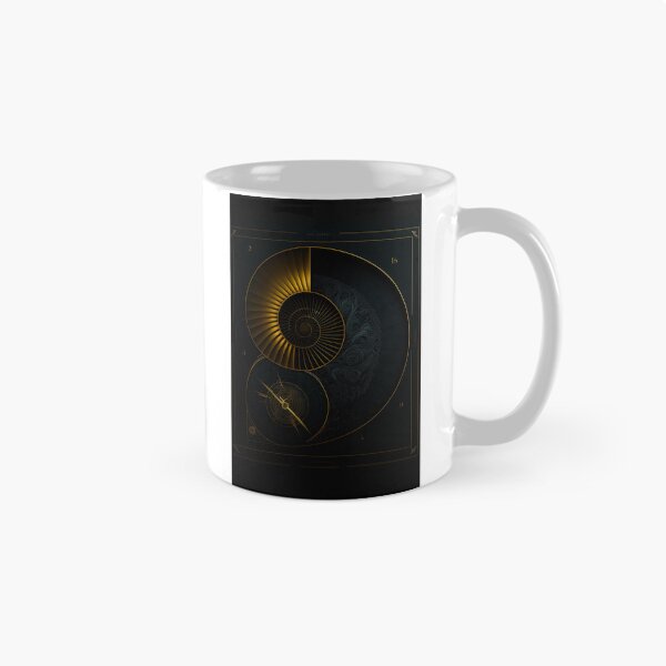 Item preview, Gold Compass Nautilus Astronomical Dark Print designed and sold by RAGANADesign.