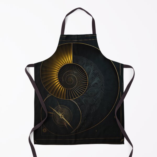 Item preview, Gold Compass Nautilus Astronomical Dark Print designed and sold by RAGANADesign.
