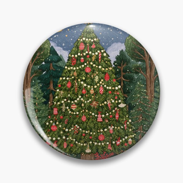 Item preview, Folk art Christmas Tree card designed and sold by MendaciousMina.