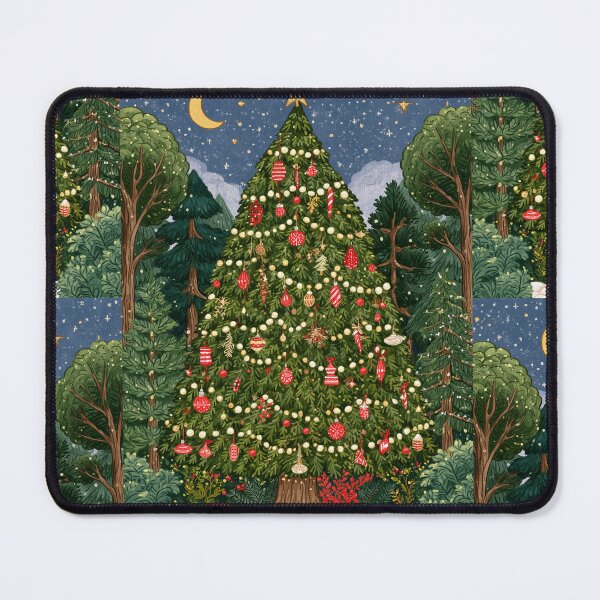 Item preview, Folk art Christmas Tree card designed and sold by MendaciousMina.