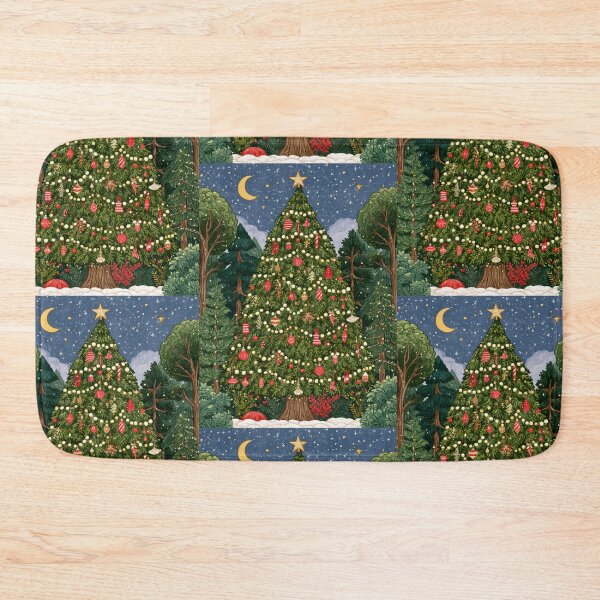 Item preview, Folk art Christmas Tree card designed and sold by MendaciousMina.