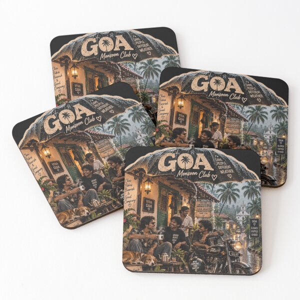 Item preview, Goa Monsoon Club — Rainy Roads Louder Stories designed and sold by Goanheartprints.