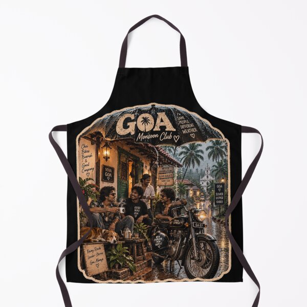 Item preview, Goa Monsoon Club — Rainy Roads Louder Stories designed and sold by Goanheartprints.