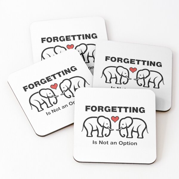 Item preview, Forgive and Forget Elephant Never Forgets Humor designed and sold by Sachie's Studio.