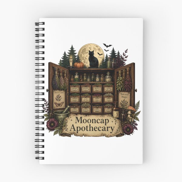 Item preview, Mooncap Apothecary Apothecary Drawers & Vials designed and sold by OliviaHayesArt.