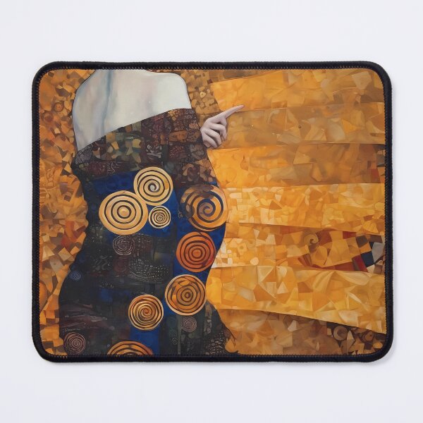 Item preview, Golden Mosaic Woman Auburn Hair Portrait designed and sold by RAGANADesign.