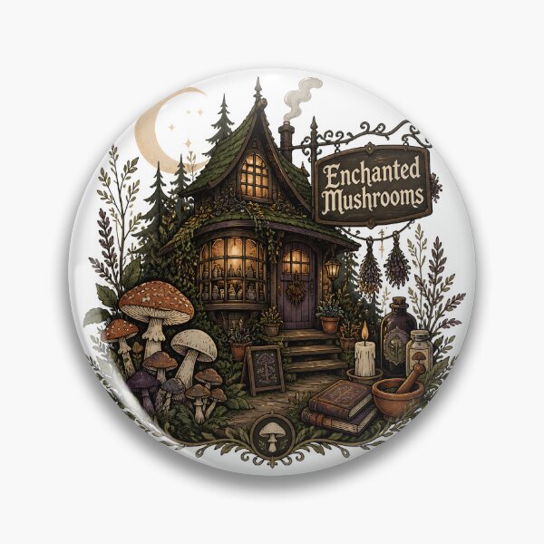 Item preview, Enchanted Mushrooms A Potion Shop in the Woods designed and sold by OliviaHayesArt.