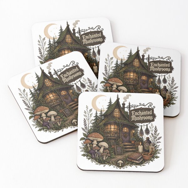 Item preview, Enchanted Mushrooms A Potion Shop in the Woods designed and sold by OliviaHayesArt.