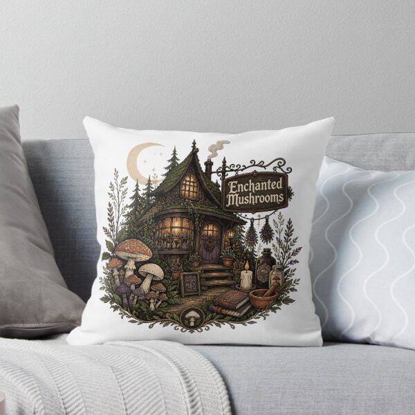 Item preview, Enchanted Mushrooms A Potion Shop in the Woods designed and sold by OliviaHayesArt.