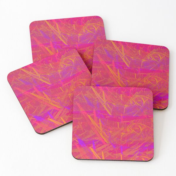 Aperçu de l'œuvre Rose, orange, violet abstrait créée et vendue par Swooncake Press.