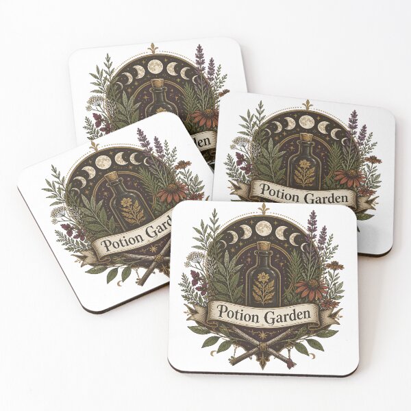 Item preview, Potion Garden Botanical Witch Emblem designed and sold by OliviaHayesArt.