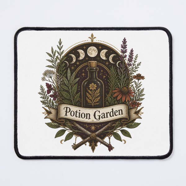 Item preview, Potion Garden Botanical Witch Emblem designed and sold by OliviaHayesArt.