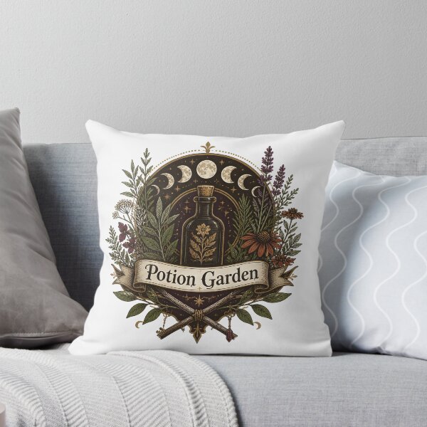 Item preview, Potion Garden Botanical Witch Emblem designed and sold by OliviaHayesArt.