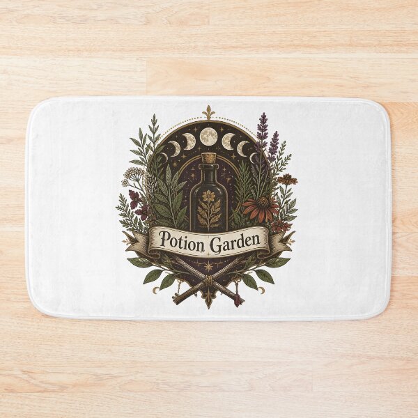 Item preview, Potion Garden Botanical Witch Emblem designed and sold by OliviaHayesArt.