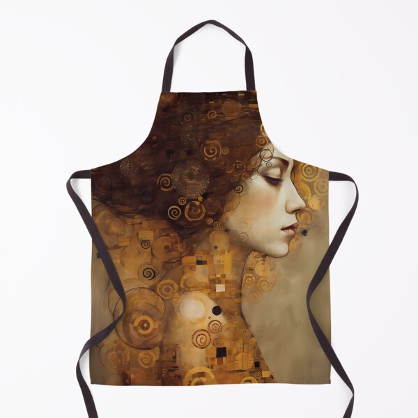 Item preview, Amber Mosaic Woman Profile Ochre Portrait designed and sold by RAGANADesign.