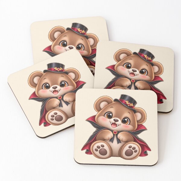Item preview, Cute Vampire Bear – Adorable Halloween Teddy Bear designed and sold by HO•Designs.