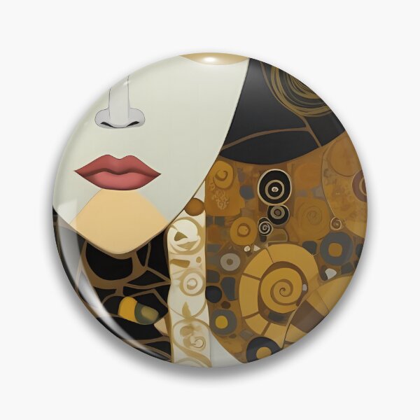 Item preview, Stylised Gold Mosaic Woman Face Portrait designed and sold by RAGANADesign.