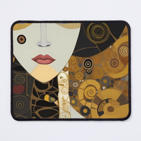 Item preview, Stylised Gold Mosaic Woman Face Portrait designed and sold by RAGANADesign.