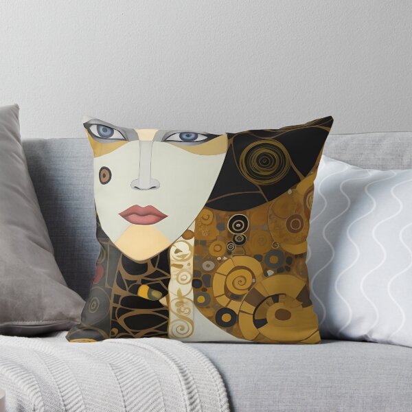 Item preview, Stylised Gold Mosaic Woman Face Portrait designed and sold by RAGANADesign.