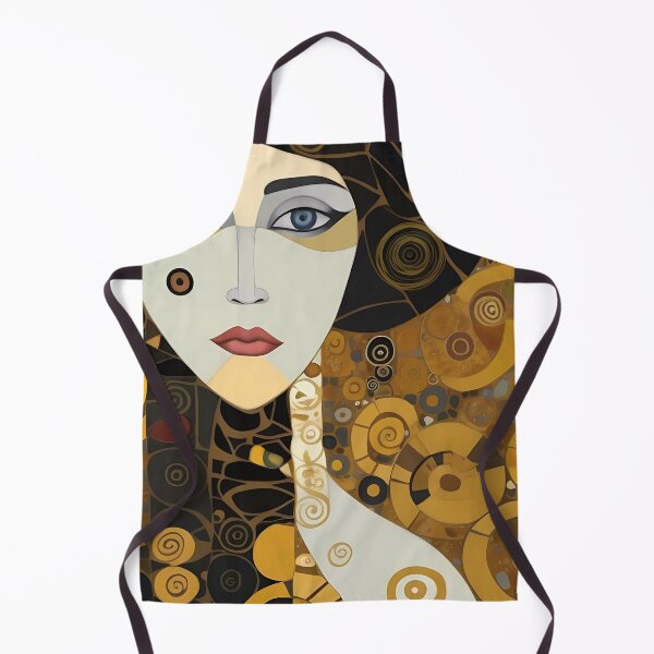 Item preview, Stylised Gold Mosaic Woman Face Portrait designed and sold by RAGANADesign.