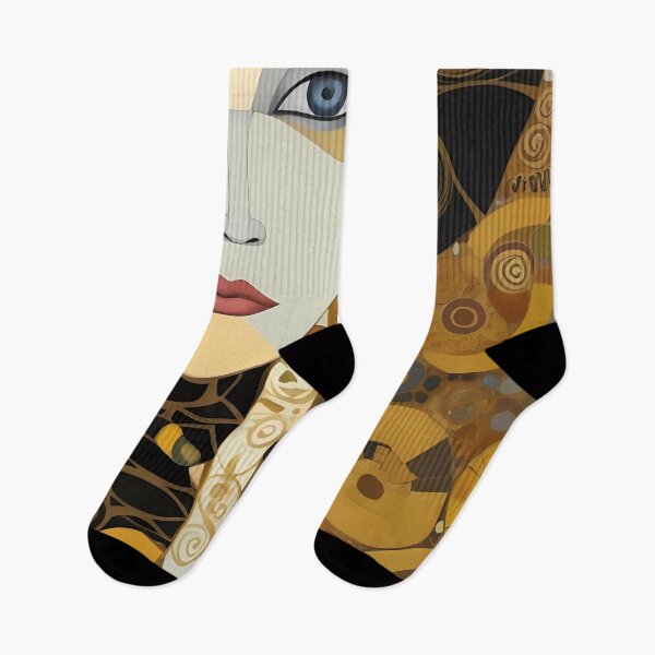 Item preview, Stylised Gold Mosaic Woman Face Portrait designed and sold by RAGANADesign.