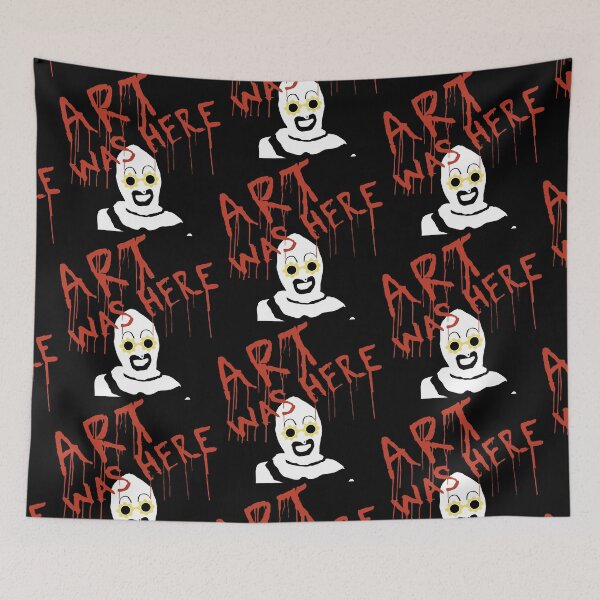 Item preview, Art Was Here Clown Horror Halloween Creepy Skull Ghost designed and sold by creatingmouseshop.