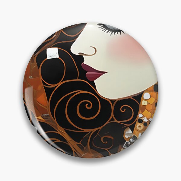 Item preview, Black Gold Swirl Woman Eye Portrait designed and sold by RAGANADesign.