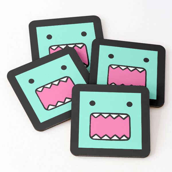 Item preview, Domo Turquoise Kawaii Sticker  Print designed and sold by SherleyGeiger.