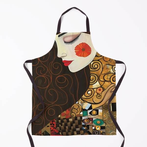 Item preview, Art Nouveau Woman Red Bloom Portrait designed and sold by RAGANADesign.