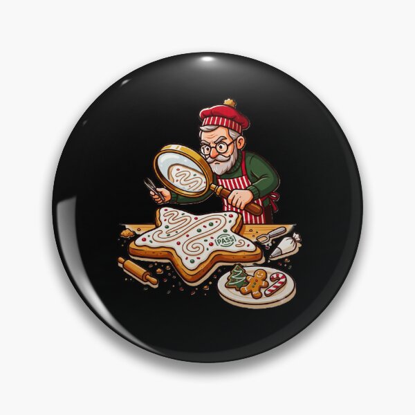 Item preview, Christmas Cookie Inspector Baking Quality Control Holiday Gingerbread Design designed and sold by 519xdesign.