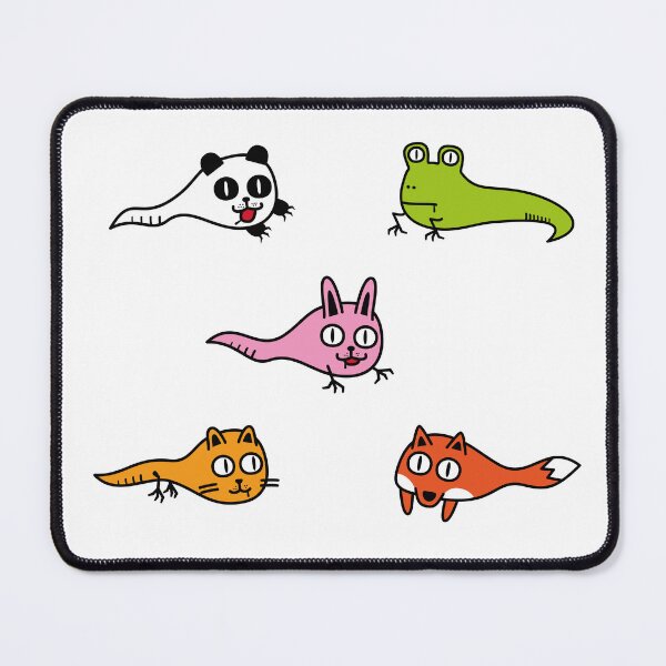 Item preview, Cute Obake Monster Collection – Funny Ghost Panda Frog Rabbit Cat and Fox Gift for Animal Lovers designed and sold by Wurstlady.