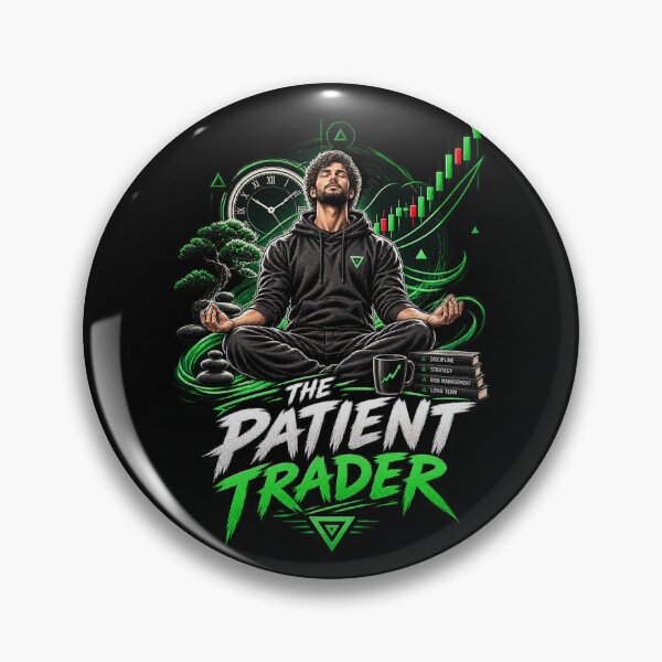 Item preview, The Patient Trader Trading Mindset Design designed and sold by NovaMoodCo.