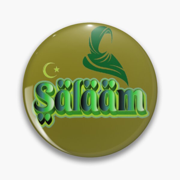 Item preview, Salaam Arabic Word For Peace Hijab Woman Crescent Star 3D Art designed and sold by Miheerala.
