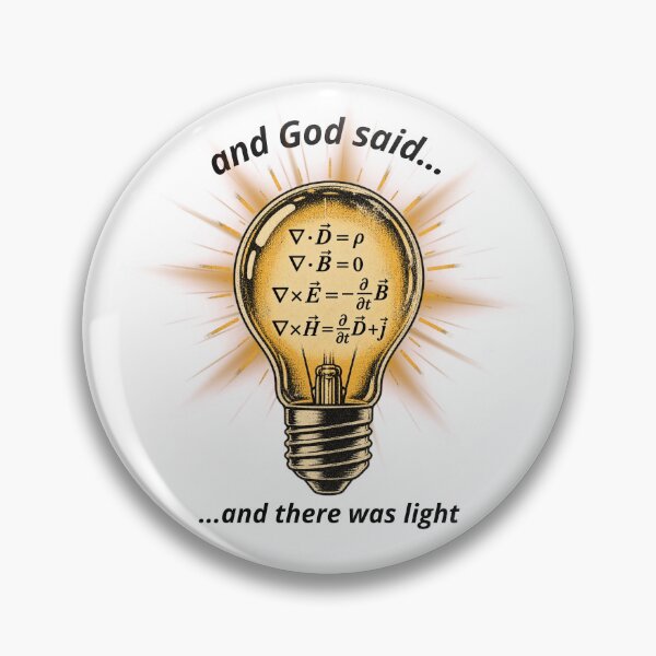 Item preview, And God Said And There Was Light - Maxwell Equations Lightbulb designed and sold by GibasVisuals.