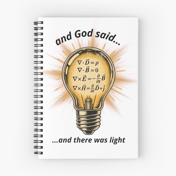 Item preview, And God Said And There Was Light - Maxwell Equations Lightbulb designed and sold by GibasVisuals.