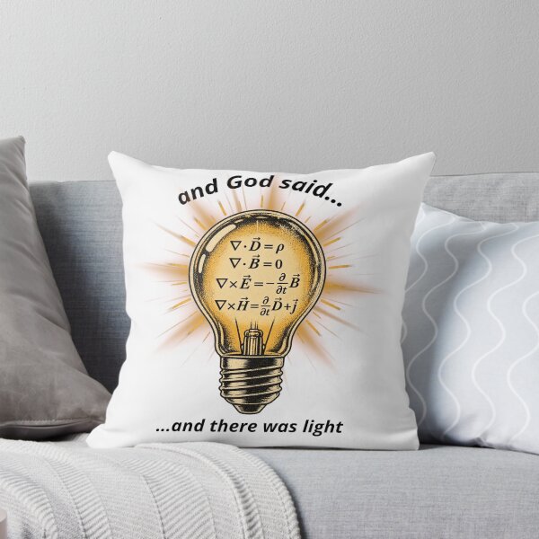 Item preview, And God Said And There Was Light - Maxwell Equations Lightbulb designed and sold by GibasVisuals.