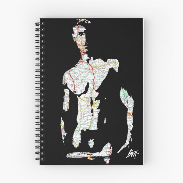 Item preview, Cute Toned Young Lad Pulling Down Underwear Map Art By NLMKArtStudio designed and sold by NLMKArtStudio.