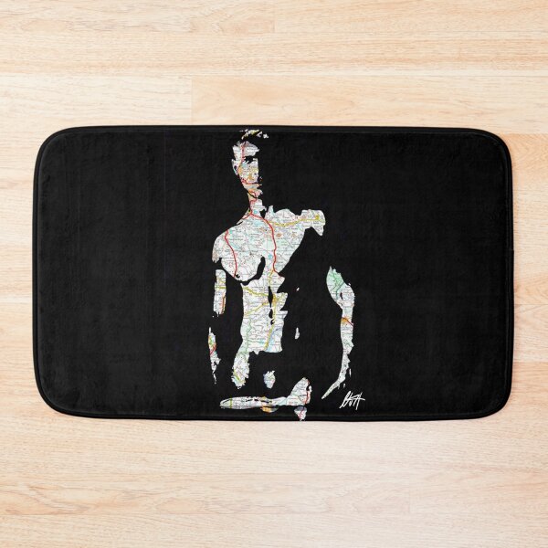 Item preview, Cute Toned Young Lad Pulling Down Underwear Map Art By NLMKArtStudio designed and sold by NLMKArtStudio.