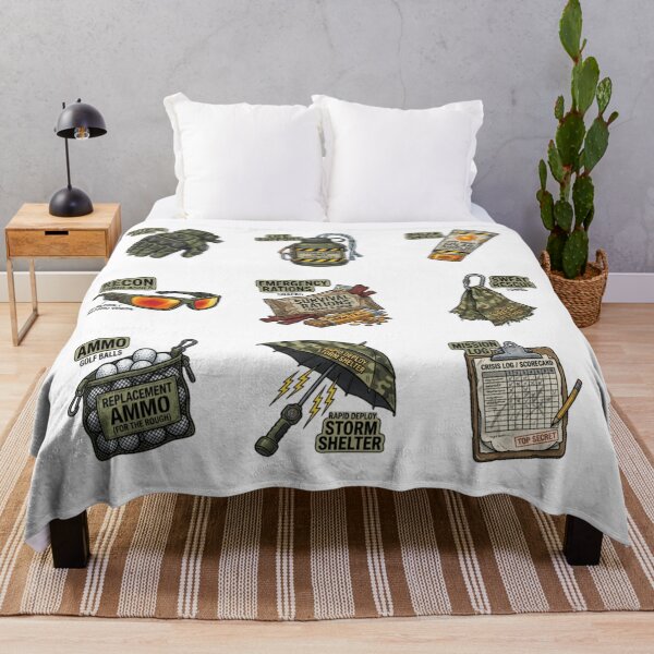 Item preview, Funny Tactical Golf Survival Gear and Military Parody Art designed and sold by mood-draftsman.