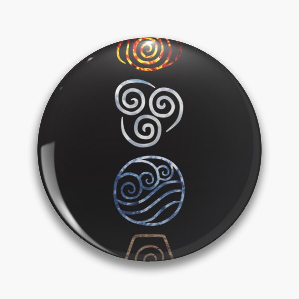 Item preview, Avatar Inspired Elements Design Featuring Fire, Air, Water, and Earth Cycle from The Last Airbender and Legend of Korra designed and sold by rumantd.