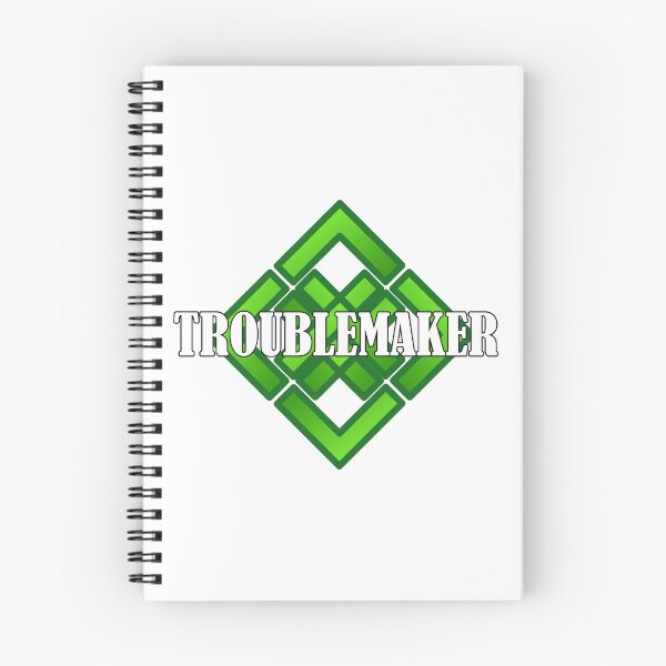 Item preview, Troublemaker white text and green pattern designed and sold by natalik2024.