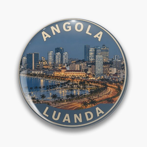 Item preview, Luanda Skyline — Angola Marginal ao Anoitecer designed and sold by The Digital Compass.