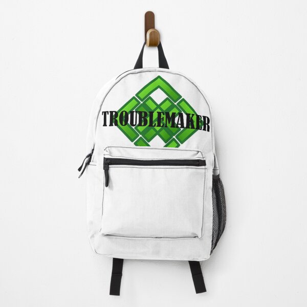 Item preview, Troublemaker black text and green pattern designed and sold by natalik2024.