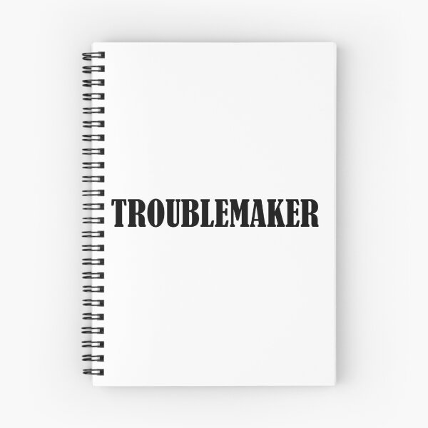 Item preview, Troublemaker black text designed and sold by natalik2024.
