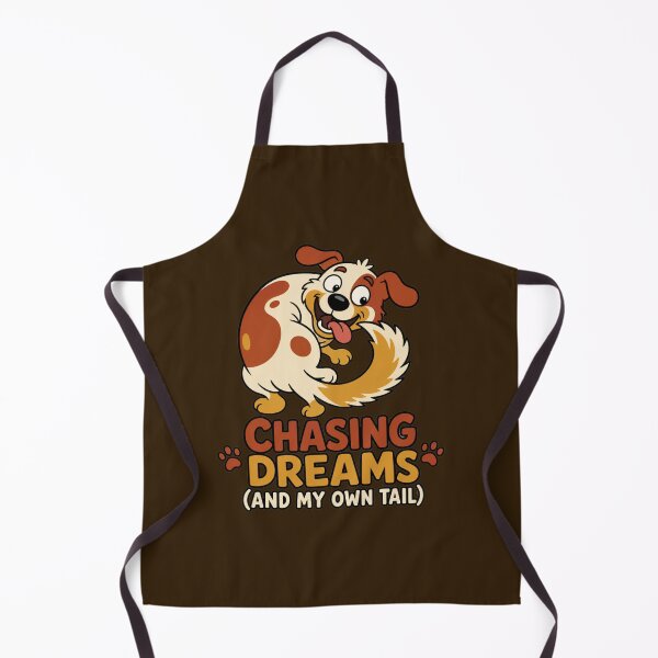 Item preview, Chasing Dreams (And My Own Tail) — Funny Cartoon Dog Tee designed and sold by Dbm Teeverse.
