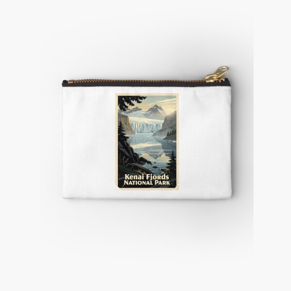 Item preview, Kenai Fjords National Park Vintage Travel Art designed and sold by Teelogic.